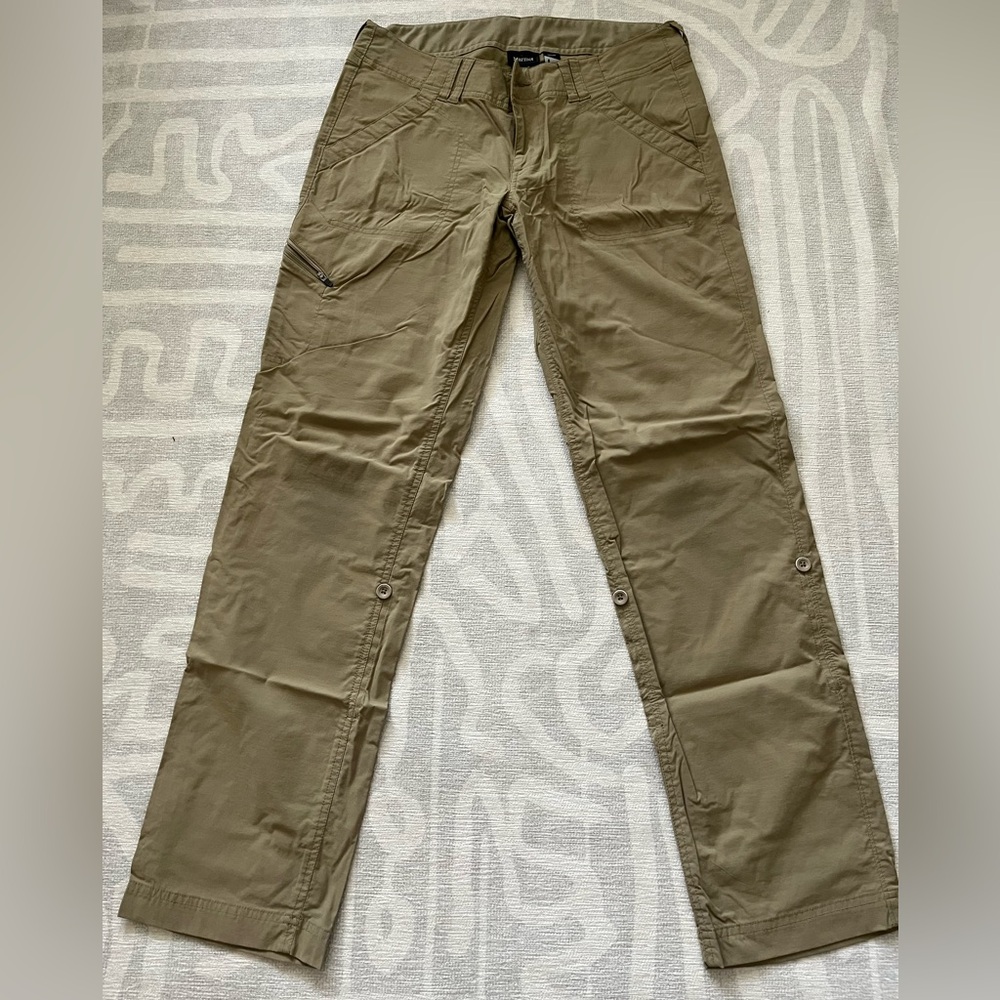Marmot Lobo hiking pants, size 8, khaki